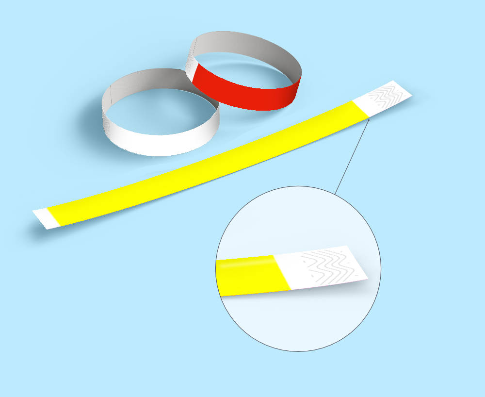 Pulseira PVC Adesiva Hospitalar resistente &agrave; &aacute;gua