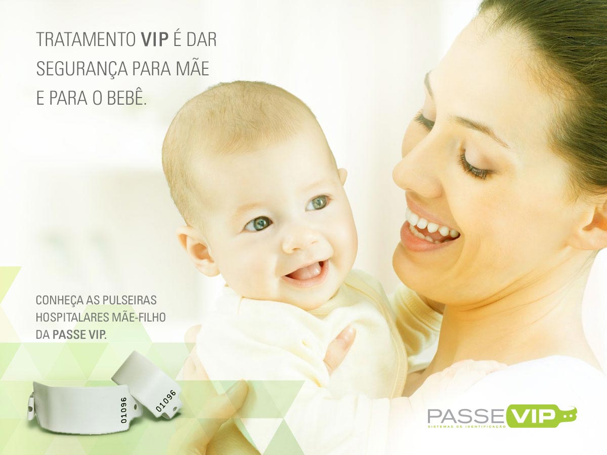 Pulseira Hospitalar Mãe-Filho PasseVIP: garantia de segurança